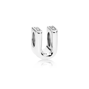 (afbeelding voor) PANDORA Letter U Bedel 797475