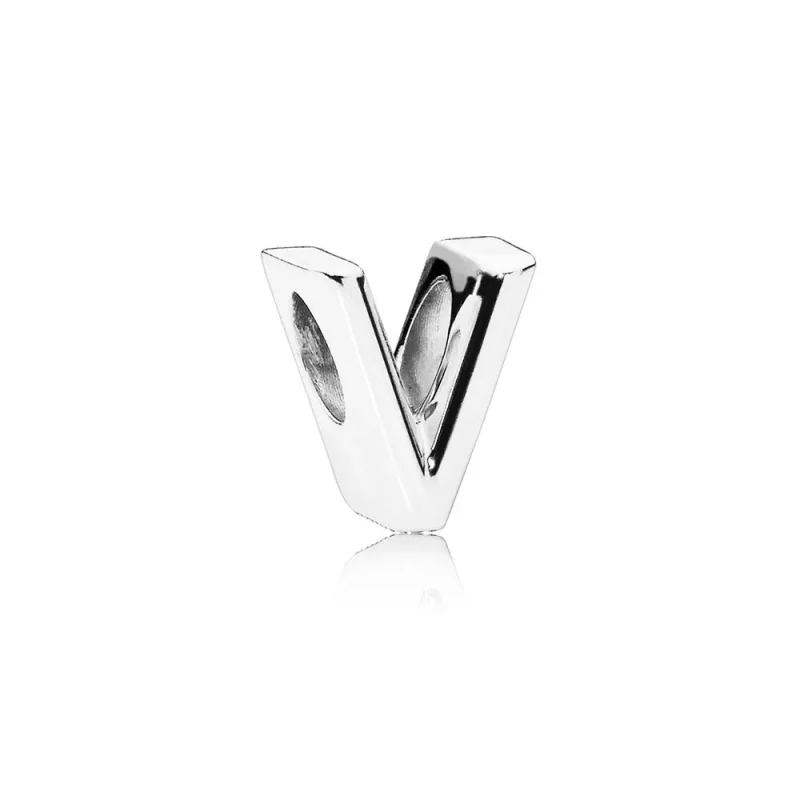 (afbeelding voor) PANDORA Letter V Bedel 797476