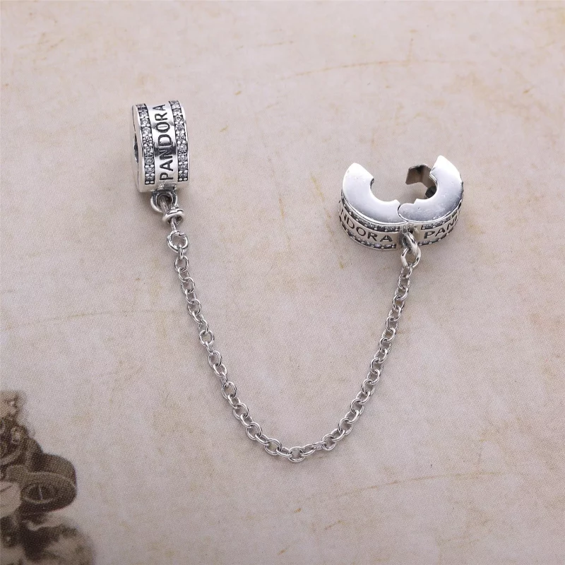 (afbeelding voor) Pandora Logo Veiligheidsketting 792057CZ - Bekijken 3