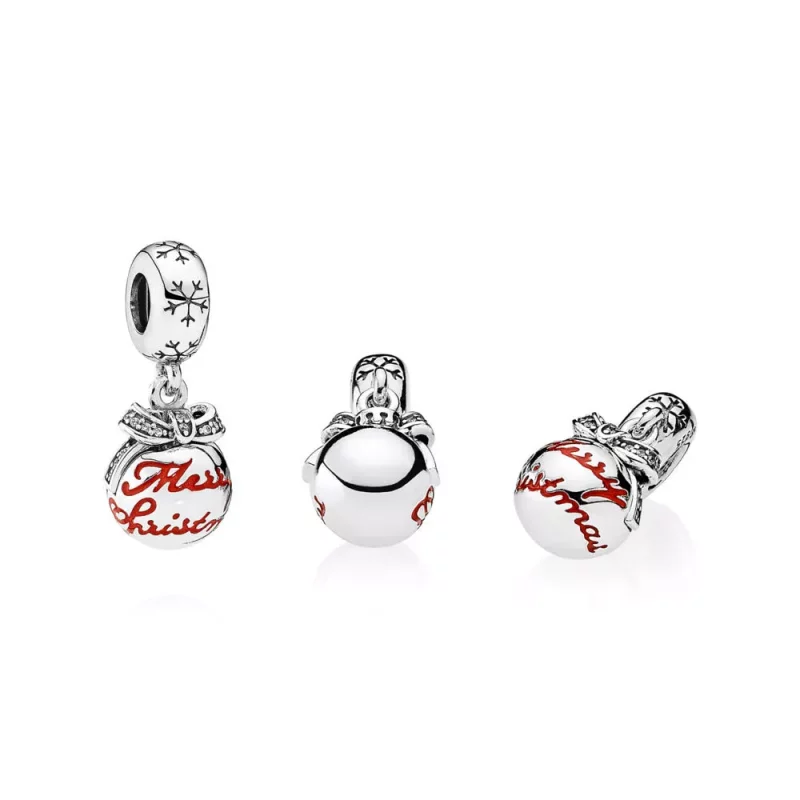 (afbeelding voor) PANDORA Merry Christmas Bauble Pendant Bedel - 792008CZ - Bekijken 4