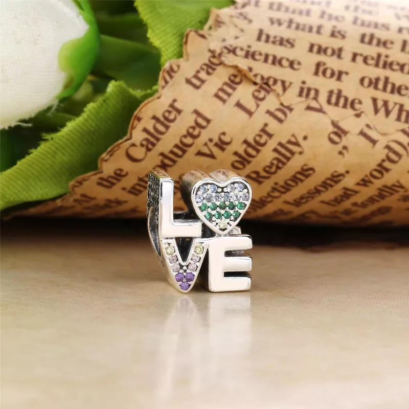 (afbeelding voor) PANDORA Multi-Colour Love Bedel - Bekijken 2