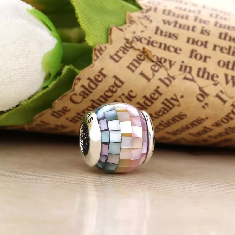 (afbeelding voor) PANDORA Multi-Colour Mosaic Bedel - Bekijken 2