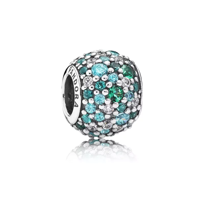 (afbeelding voor) PANDORA Oceaanblauwe Pavé Bedel 791261MCZMX