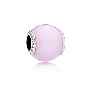 (afbeelding voor) PANDORA Opalescent Pink Geometric Facets Bedel - 791722Nop