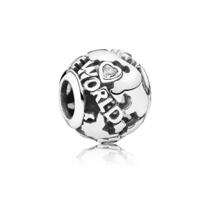 (afbeelding voor) PANDORA Opengewerkte Bedel De Wereld Rond 791718CZ