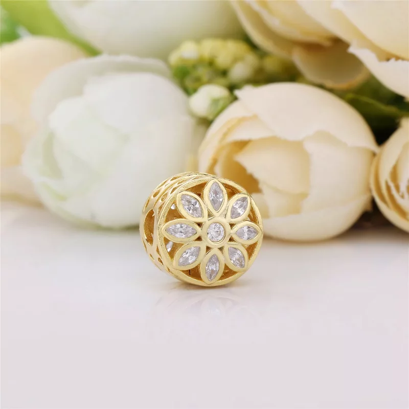 (afbeelding voor) PANDORA Opulent Flower Clip Bedel 757639CZ - Bekijken 2
