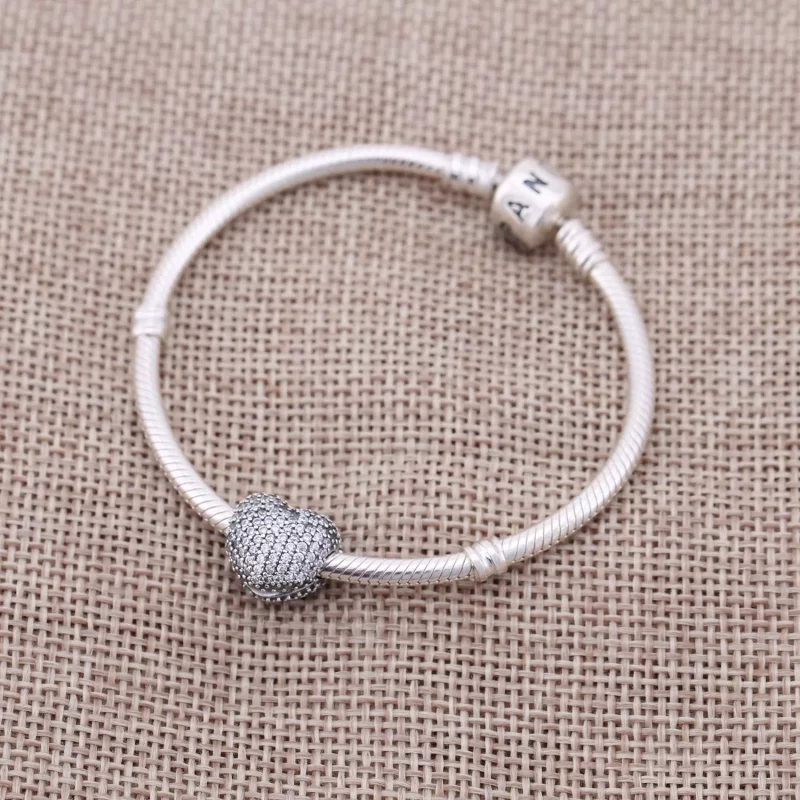 (afbeelding voor) PANDORA Pavé Clip Open My Heart' 791427CZ - Bekijken 2