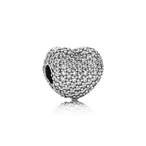 (afbeelding voor) PANDORA Pavé Clip Open My Heart' 791427CZ