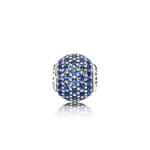 (afbeelding voor) PANDORA Peace Essence Collection Bedel In Silver With Blue Crystal - 796060Ncb