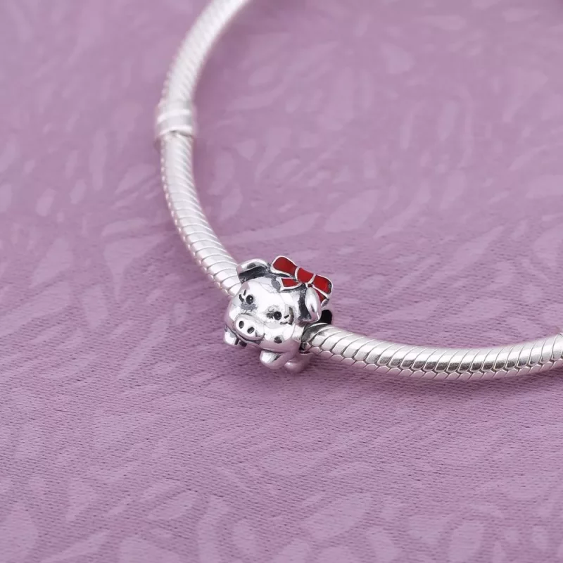 (afbeelding voor) PANDORA Piggy Bank Bedel - 791809ENMX - Bekijken 2