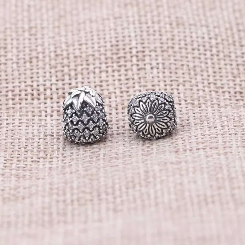 (afbeelding voor) PANDORA Pineapple Silver Bedel With Cubic Zirconia - 791293CZ - Bekijken 2