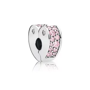 (afbeelding voor) PANDORA Pink Arcs Of Love Clip 797020PCZ