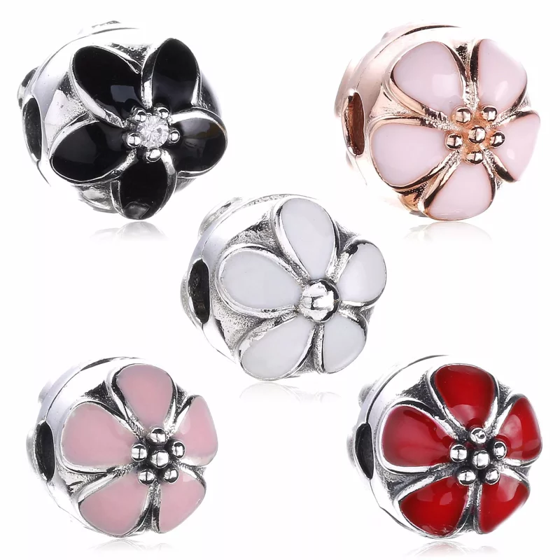(afbeelding voor) PANDORA Pink Cherry Blossom Clip - 791041En40 - Bekijken 5