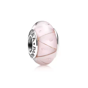 (afbeelding voor) PANDORA Pink Glass Zig-Zag Bedel - 790922