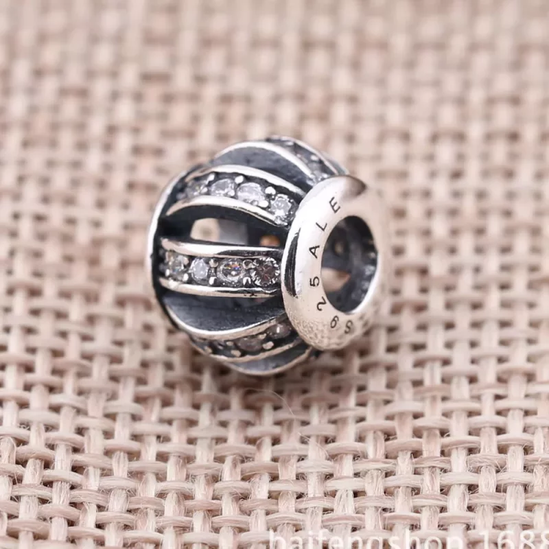 (afbeelding voor) PANDORA Pink Openwork Pavé Barrel Bedel - 791115CZs - Bekijken 4