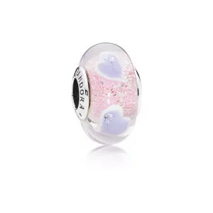 (afbeelding voor) PANDORA Plentiful Hearts Glass Bedel 796599CZ