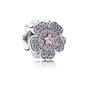 (afbeelding voor) PANDORA Primrose Pave Silver Bedel With Pink And Purple Cubic Zirconia - 791481PCZ
