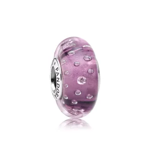 (afbeelding voor) PANDORA Purple Fizzle Glass Bedel - 791616CZ