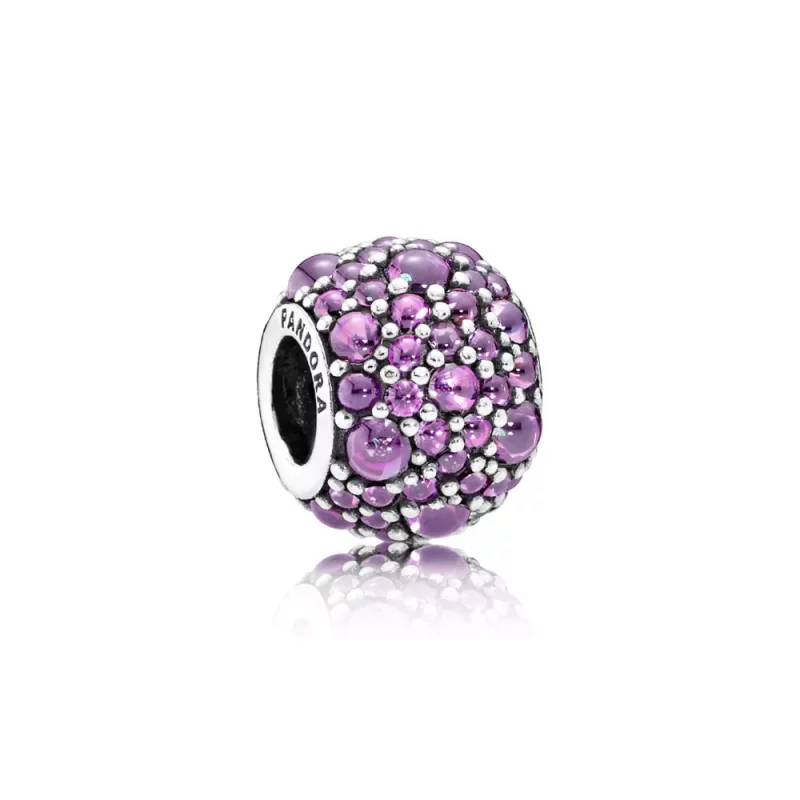 (afbeelding voor) PANDORA Purple Shimmering Droplets Bedel - 791755Cfp