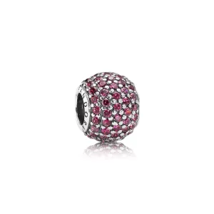 (afbeelding voor) PANDORA Red Pavé Ball Bedel - 791051CZr