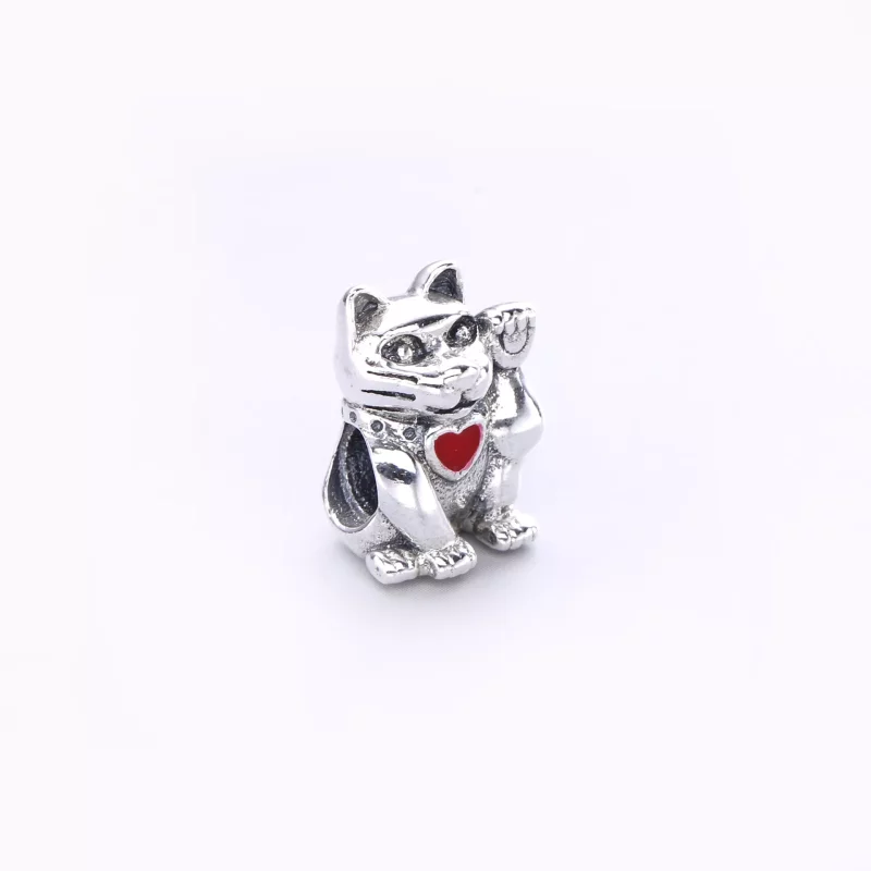 (afbeelding voor) PANDORA Red Waving Cat Bedel - 790989En05 - Bekijken 2