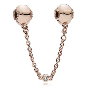 (afbeelding voor) Pandora Rose Embossed Hearts Veiligheidsketting 787636CZ