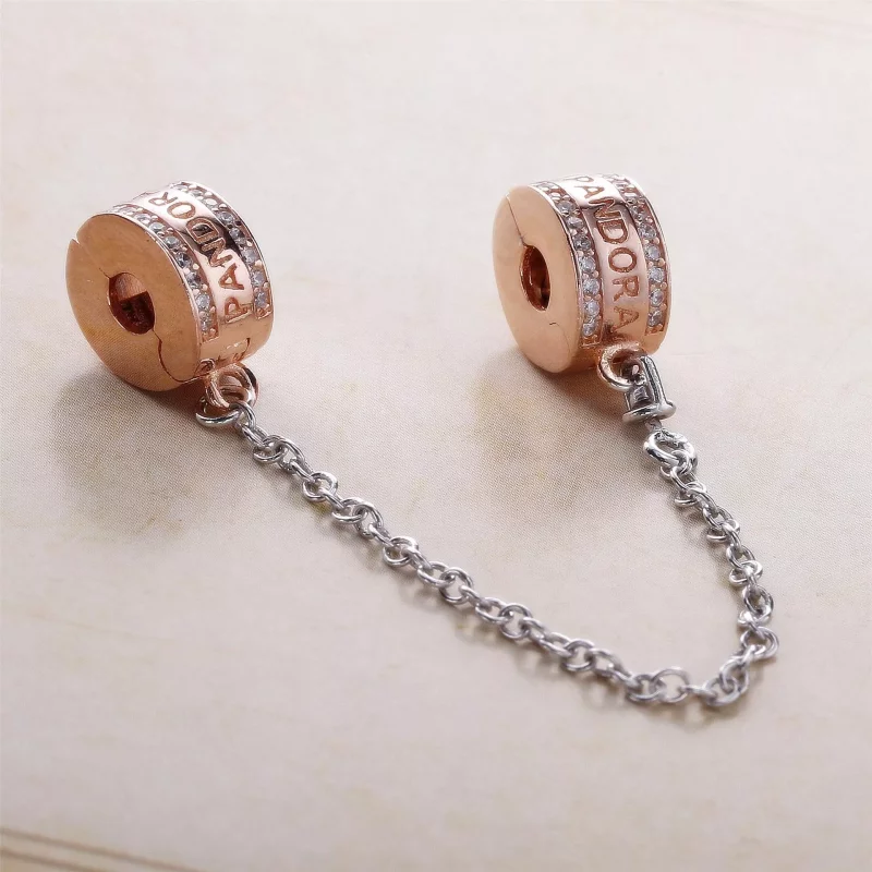 (afbeelding voor) Pandora Rose Logo Veiligheidsketting 782057CZ - Bekijken 2