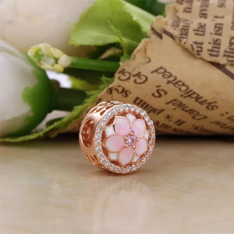 (afbeelding voor) Pandora Rose Magnolia Bloom Bedel 792085PCZa - Bekijken 2