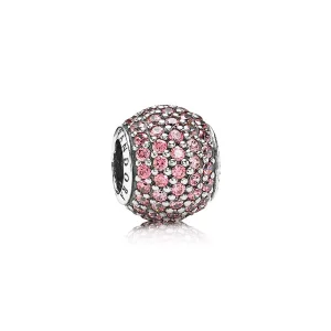 (afbeelding voor) PANDORA Salmon Pavé Ball Bedel - 791051CZs