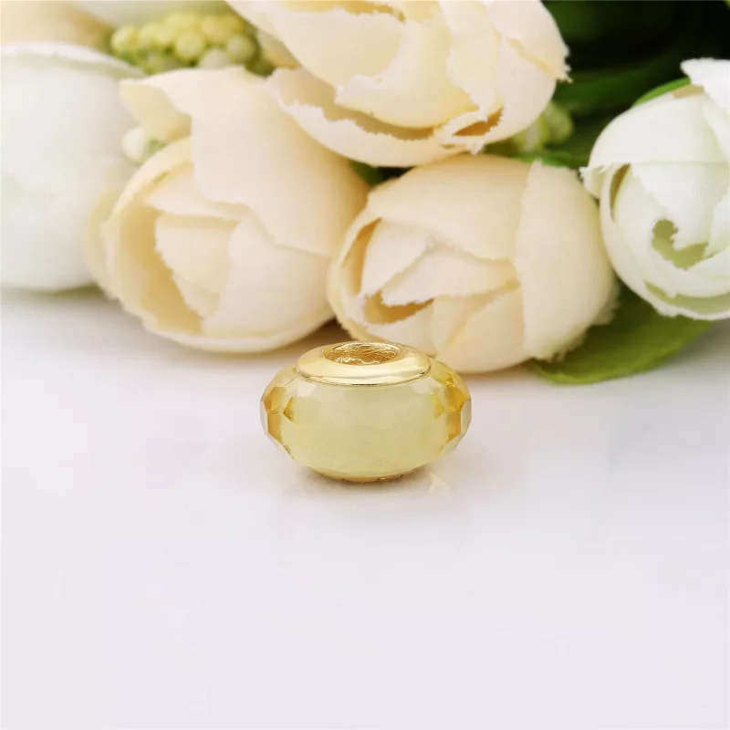 (afbeelding voor) Pandora Shine Golden Faceted Glass Bedel 767647 - Bekijken 3