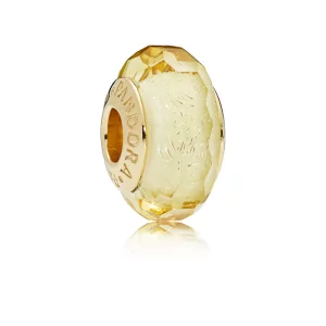 (afbeelding voor) Pandora Shine Golden Faceted Glass Bedel 767647