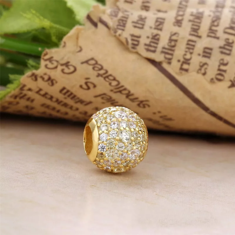 (afbeelding voor) Pandora Shine Golden Mix Pavé Ball Bedel 767052CSY - Bekijken 2