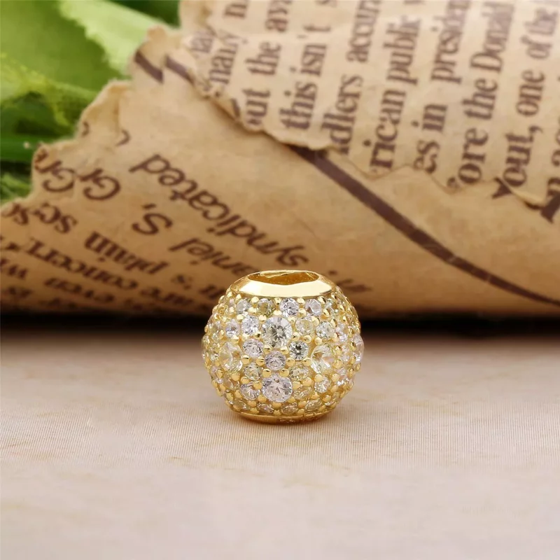 (afbeelding voor) Pandora Shine Golden Mix Pavé Ball Bedel 767052CSY - Bekijken 3