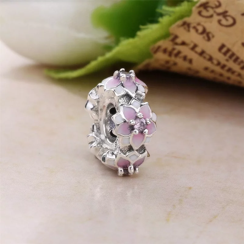 (afbeelding voor) PANDORA Spacer Roze Magnolia 792088PCZ - Bekijken 2