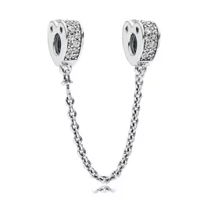 (afbeelding voor) PANDORA Sparkling Arcs Of Love Veiligheidsketting 797138CZ
