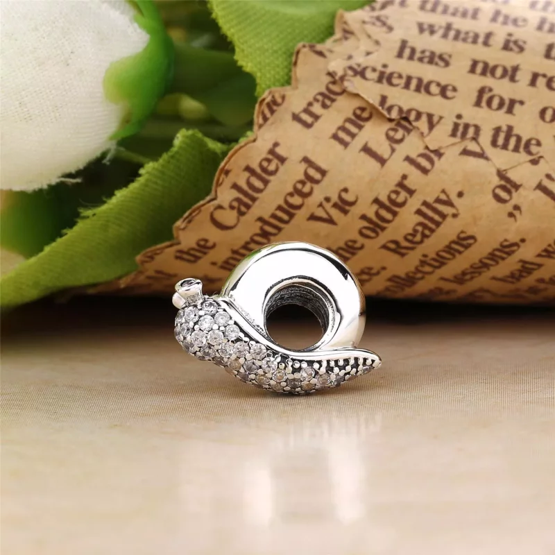 (afbeelding voor) PANDORA Sparkling Snail Bedel 797063CZ - Bekijken 3