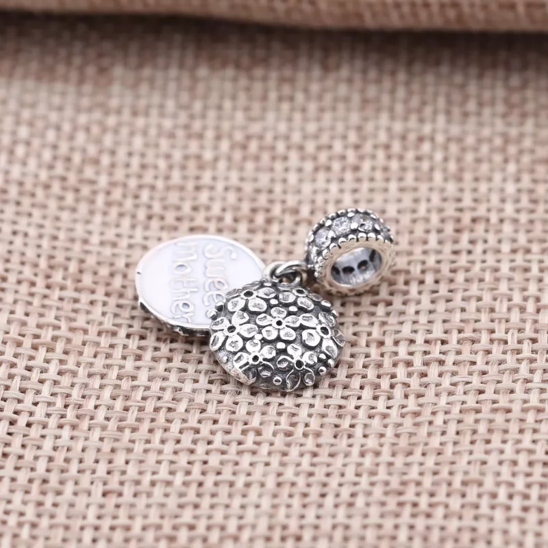 (afbeelding voor) PANDORA Sweet Mother Silver Dangle With Cubic Zirconia And Pink Enamel - 791285C - Bekijken 4