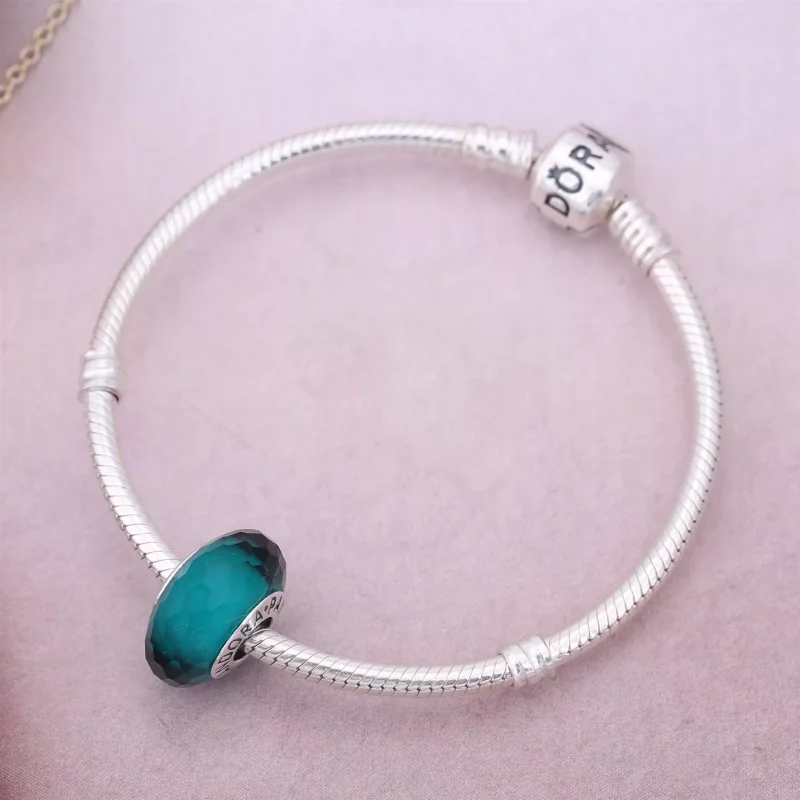 (afbeelding voor) PANDORA Teal Faceted Glass Bedel - 791606 - Bekijken 2