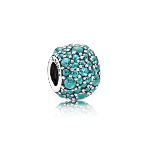 (afbeelding voor) PANDORA Teal Shimmering Droplets Bedel - 791755MCZ