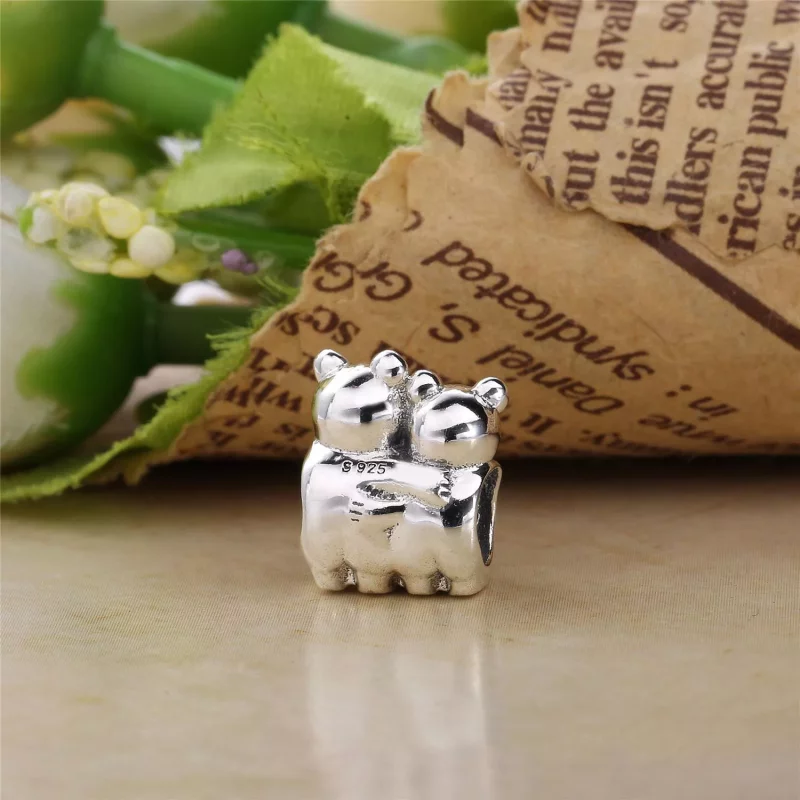 (afbeelding voor) PANDORA Teddy Bears Silver Bedel With 14K Heart - 791395 - Bekijken 4