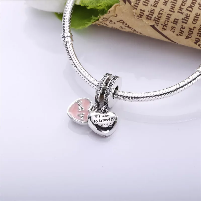 (afbeelding voor) PANDORA Travel Together Forever Pendant Bedel - 791717CZ - Bekijken 2