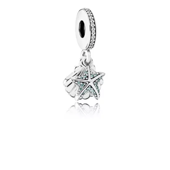 (afbeelding voor) PANDORA Tropische Zeester & Zeeschelp Hanger 792076CZF