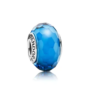 (afbeelding voor) PANDORA Turquoise Faceted Glass Bedel - 791607