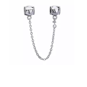 (afbeelding voor) PANDORA Veiligheidsketting Met Embossed Hart 796457CZ