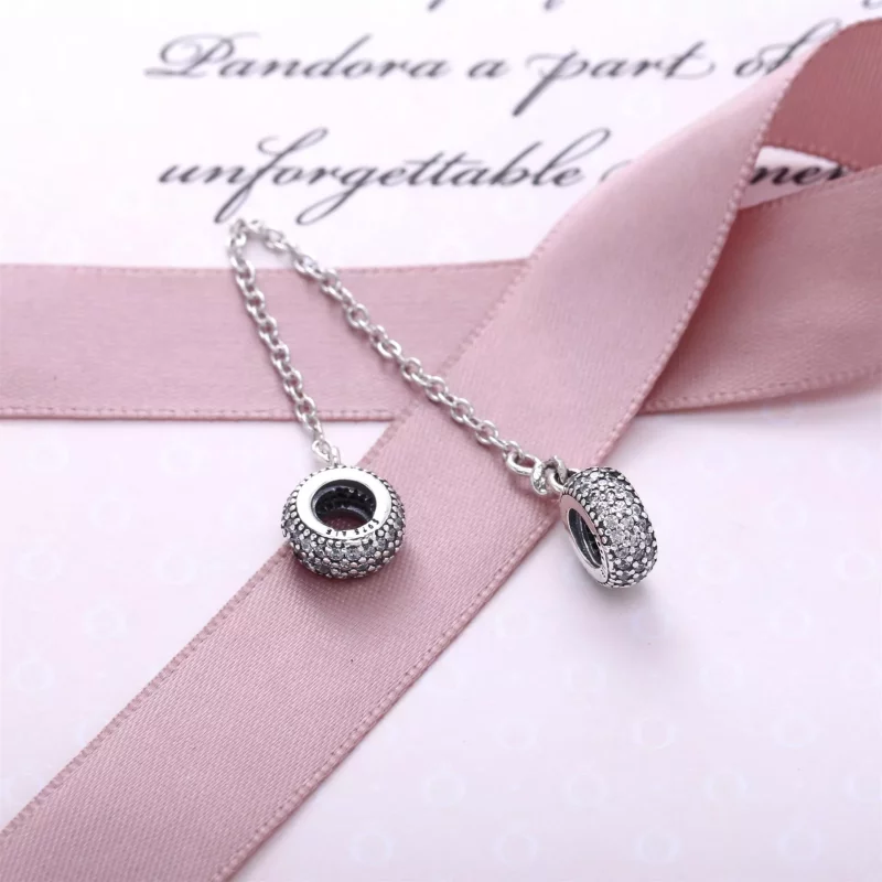 (afbeelding voor) PANDORA Veiligheidsketting Met Pavé Zirkonia 791736CZ - Bekijken 3