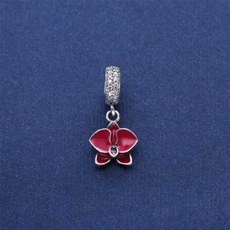 (afbeelding voor) PANDORA Witte Orchidee Hanger 791554EN12 - Bekijken 3