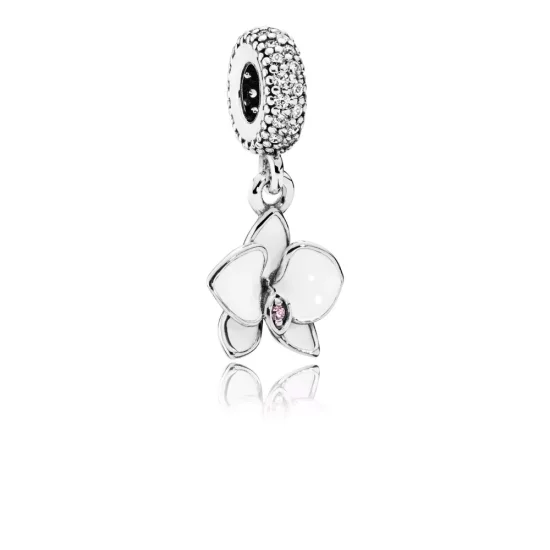 (afbeelding voor) PANDORA Witte Orchidee Hanger 791554EN12