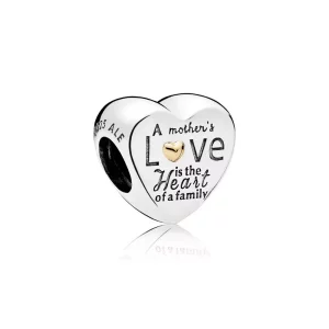 (afbeelding voor) Pandora Zilver En 14K Goud Hart Van De Familie Bedel 796265