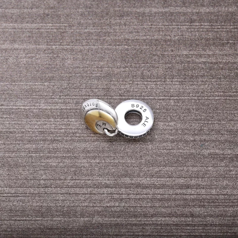 (afbeelding voor) Pandora Zilver En 14K Goud Jij En Ik Voor Altijd Hangende Bedel 791979CZ - Bekijken 4
