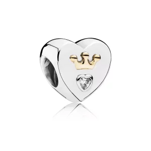 (afbeelding voor) Pandora Zilver En 14K Goud Majestic Heart Bedel 791739CZ